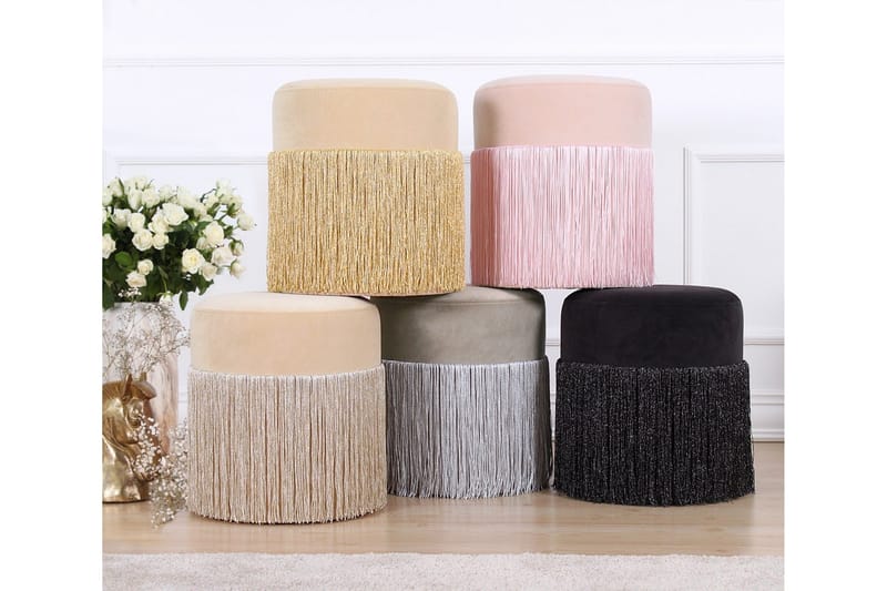 Glassboro Sittpuff 40 cm - Rosa - Möbler - Stolar & fåtöljer - Pall & puff - Sittpuff