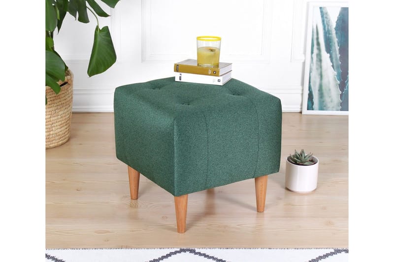 Grants Sittpuff 43 cm - Grön - Möbler - Stolar & fåtöljer - Pall & puff - Sittpuff