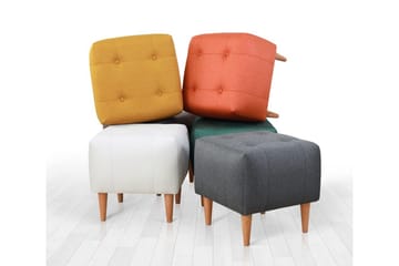 Grants Sittpuff 43 cm - Guld - Möbler - Stolar & fåtöljer - Pall & puff - Sittpuff