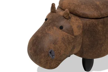 Hippo Sittpuff 32 cm - Brun - Möbler - Stolar & fåtöljer - Pall & puff - Sittpuff
