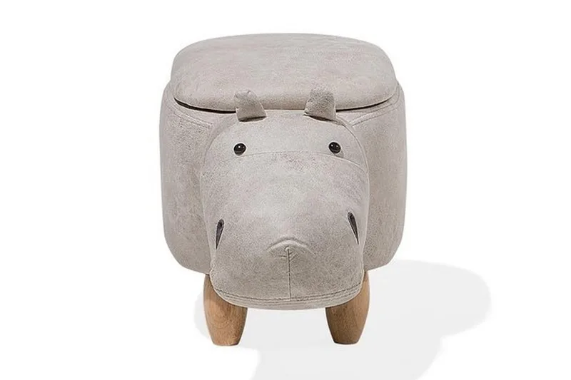 Hippo Sittpuff 32 cm - Grå - Möbler - Stolar & fåtöljer - Pall & puff - Sittpuff