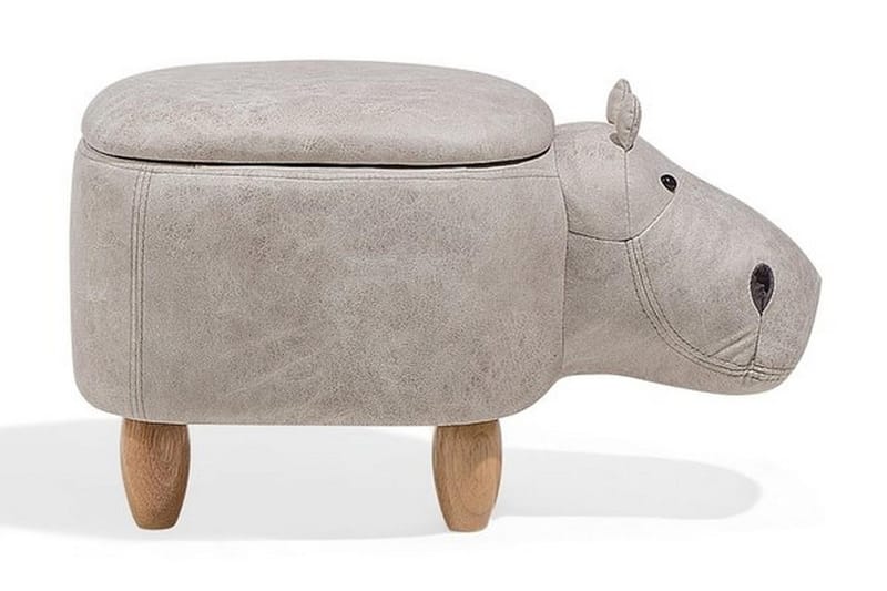 Hippo Sittpuff 32 cm - Grå - Möbler - Stolar & fåtöljer - Pall & puff - Sittpuff