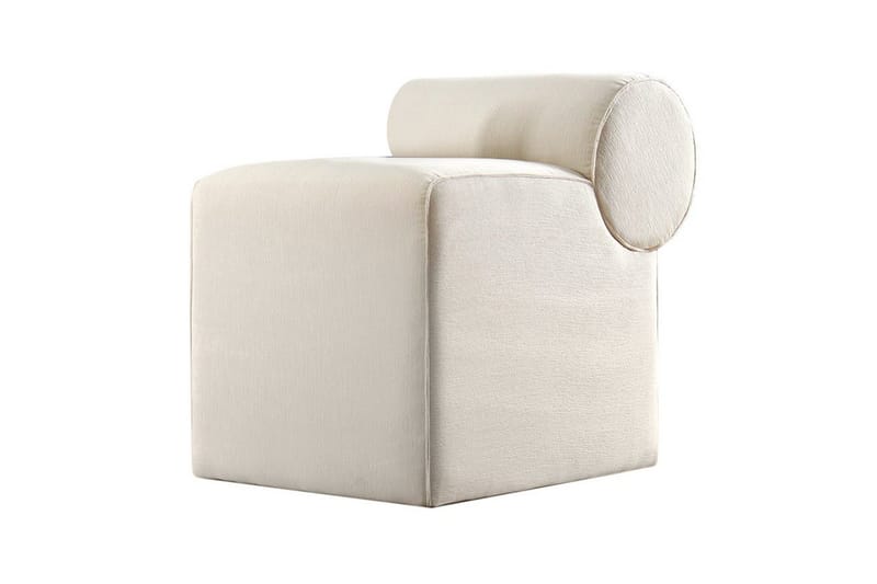 Linburg Sittpuff 45 cm - Cream - Möbler - Stolar & fåtöljer - Pall & puff - Sittpuff
