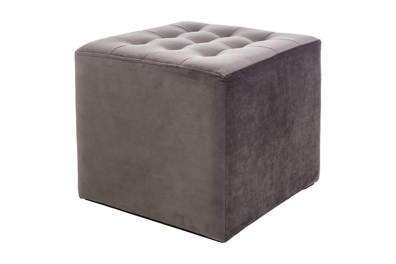 Lorinna Sittpuff - Sammet/Grå - Möbler - Stolar & fåtöljer - Pall & puff - Sittpuff