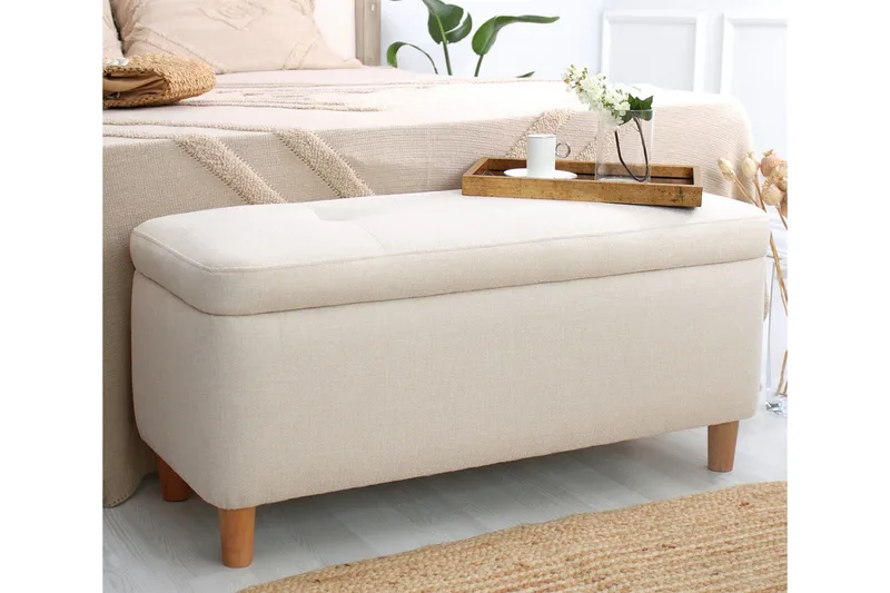 Mansi Sittpuff 100 cm - Cream - Möbler - Stolar & fåtöljer - Pall & puff - Sittpuff