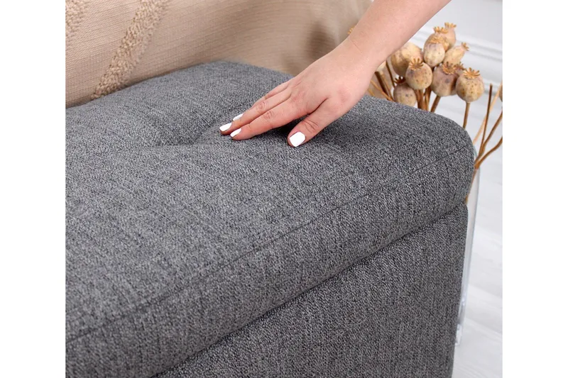Mansi Sittpuff 100 cm - Mörkgrå - Möbler - Stolar & fåtöljer - Pall & puff - Sittpuff