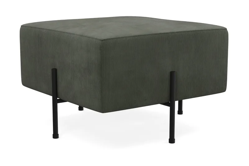 Menard Compact Sittpuff 60 cm Kvadratisk - Mörkgrön - Möbler - Stolar & fåtöljer - Pall & puff - Sittpuff