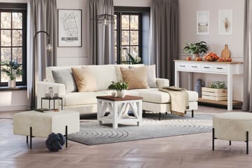 Menard Compact Sittpuff 60 cm Kvadratisk - Vit - Möbler - Stolar & fåtöljer - Pall & puff - Sittpuff