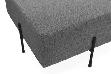 Menard Compact Sittpuff 70 cm Kvadratisk - Mörkgrå - Möbler - Stolar & fåtöljer - Pall & puff - Sittpuff
