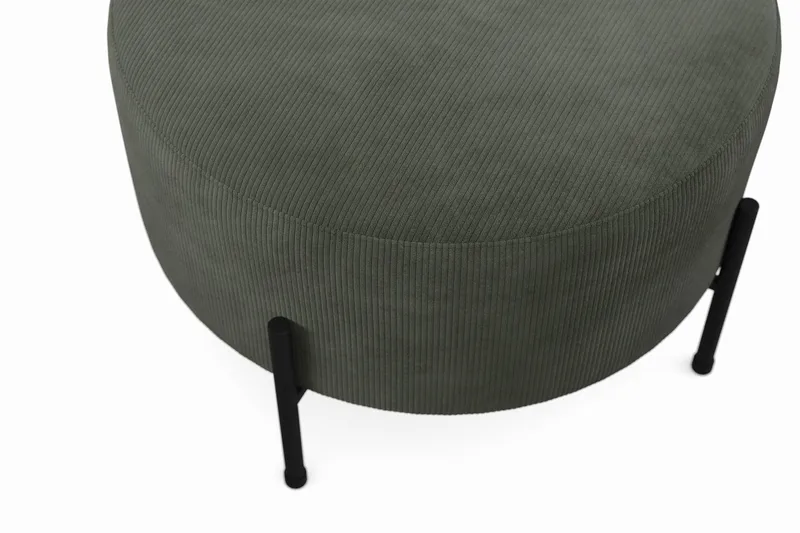 Menard Compact Sittpuff Rund 60 cm - Mörkgrön - Möbler - Stolar & fåtöljer - Pall & puff - Sittpuff