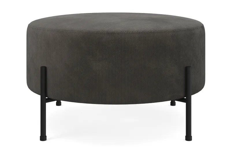 Menard Compact Sittpuff Rund 70 cm, Mörkgrå