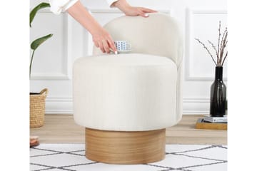 Muktan Sittpuff 47 cm - Cream - Möbler - Stolar & fåtöljer - Pall & puff - Sittpuff