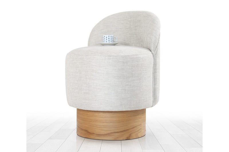Muktan Sittpuff 47 cm - Ljusgrå - Möbler - Stolar & fåtöljer - Pall & puff - Sittpuff