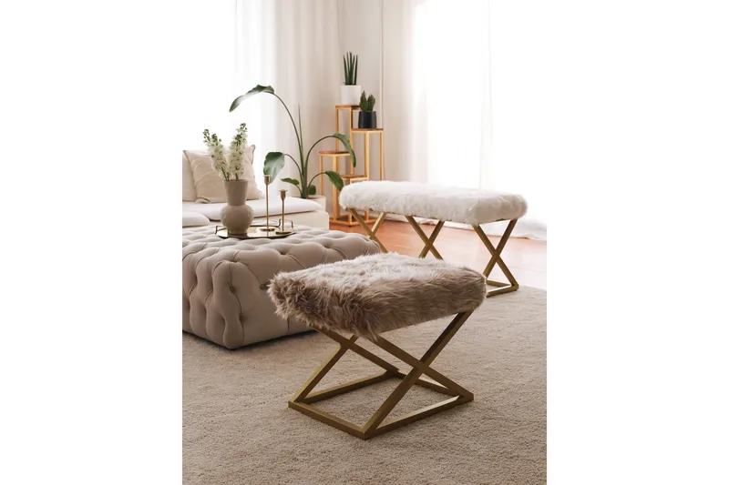 Murmu Sittpuff 50 cm - Brun - Möbler - Stolar & fåtöljer - Pall & puff - Sittpuff