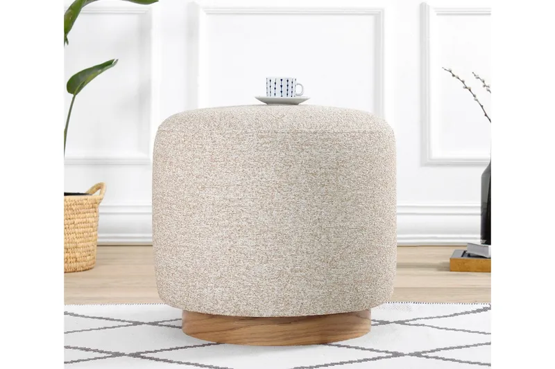 Namra Sittpuff 45 cm - Beige - Möbler - Stolar & fåtöljer - Pall & puff - Sittpuff