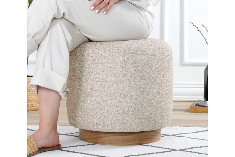 Namra Sittpuff 45 cm - Beige - Möbler - Stolar & fåtöljer - Pall & puff - Sittpuff