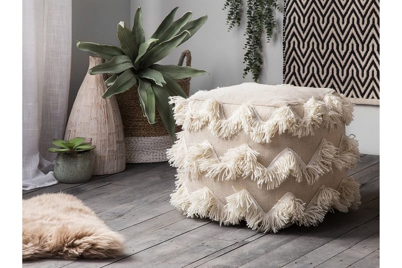 Nashik Sittpuff 45 cm - Beige - Möbler - Stolar & fåtöljer - Pall & puff - Sittpuff