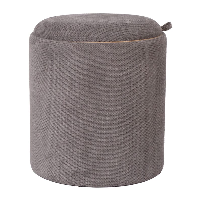 Ottoman/bord Hiro med förvaring och bricka 39x44 cm - Grå - Möbler - Stolar & fåtöljer - Pall & puff - Sittpuff - Sittpuff med förvaring