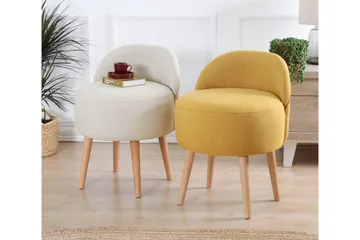 Philippi Sittpuff 42 cm - Gul - Möbler - Stolar & fåtöljer - Pall & puff - Sittpuff