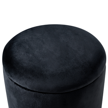 Puff Wenona - Svart - Möbler - Stolar & fåtöljer - Pall & puff - Sittpuff - Sittpuff med förvaring