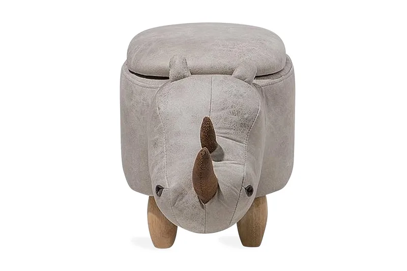 Rhino Sittpuff 60 cm, Grå