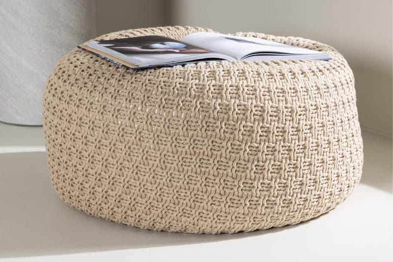 Sam Sittpuff - Beige - Möbler - Stolar & fåtöljer - Pall & puff - Sittpuff