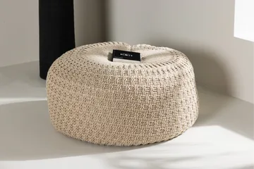 Sam Sittpuff - Beige - Möbler - Stolar & fåtöljer - Pall & puff - Sittpuff