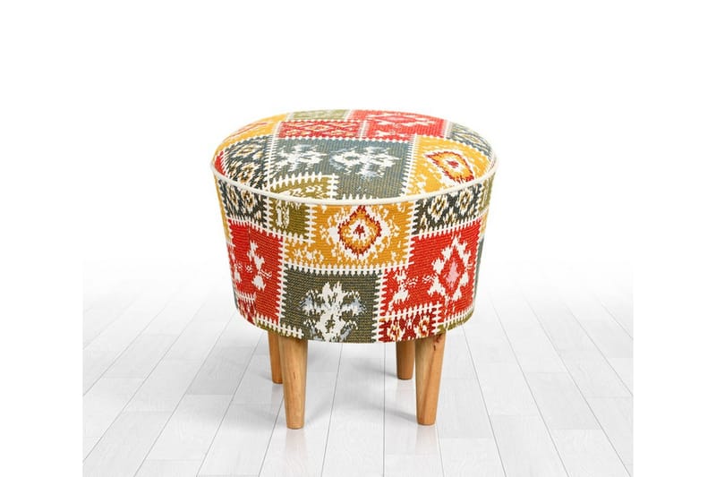 Sweetwater Sittpuff 42 cm, Beige/Röd