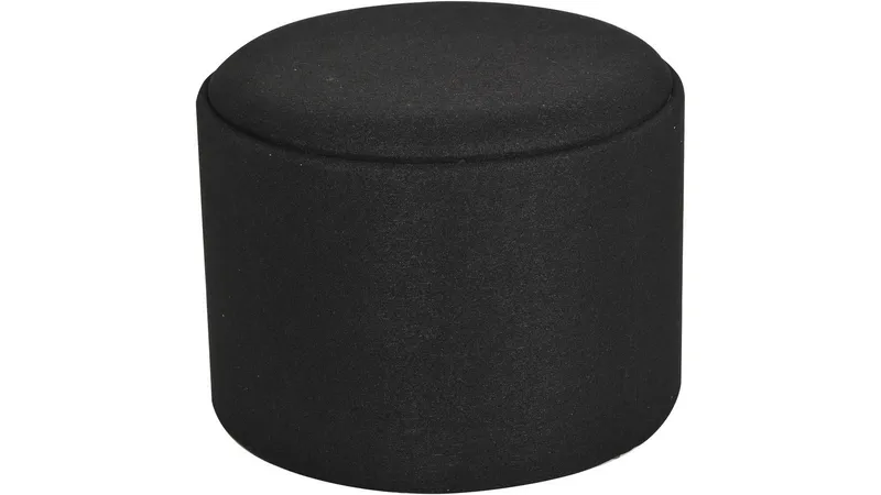 Velmira Puff 56 cm Rund, Svart