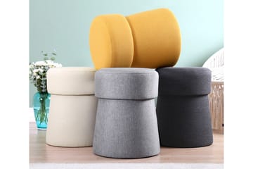 Waterford Sittpuff 40 cm - Senapsgul - Möbler - Stolar & fåtöljer - Pall & puff - Sittpuff