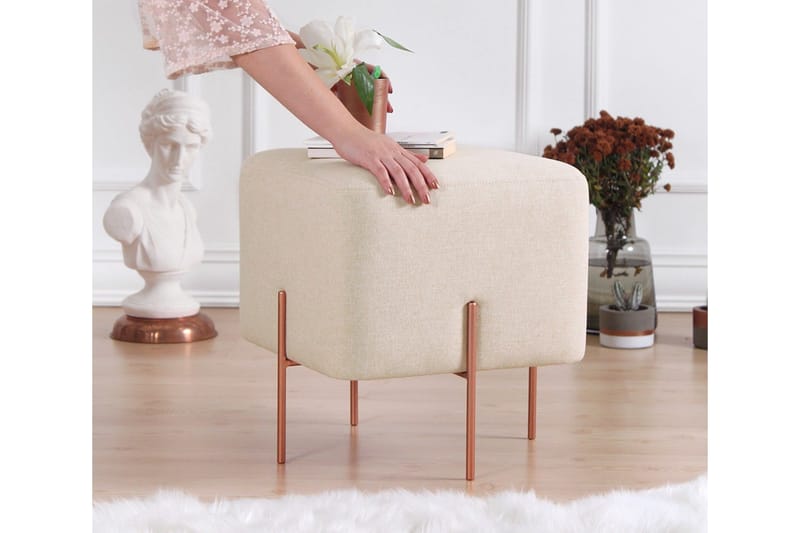 Yellowknife Sittpuff 40 cm - Beige - Möbler - Stolar & fåtöljer - Pall & puff - Sittpuff