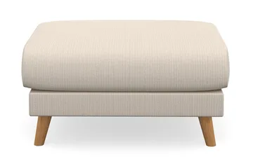 Trend Lyx Fotpall - Beige/Ek - Möbler - Stolar & fåtöljer - Pall & puff - Fotpall