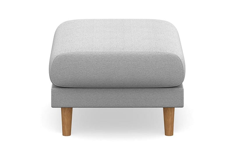 Trend Lyx Fotpall - Ljusgrå/Ek - Möbler - Stolar & fåtöljer - Pall & puff - Fotpall