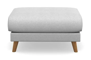 Trend Lyx Fotpall - Ljusgrå/Ek - Möbler - Stolar & fåtöljer - Pall & puff - Fotpall