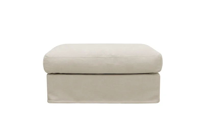 Valencia Fotpall med avtagbar och tvättbar klädsel - Beige - Möbler - Stolar & fåtöljer - Pall & puff - Fotpall