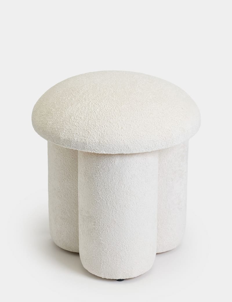Vynor Sittpuff 45 cm Rund - Vit - Möbler - Stolar & fåtöljer - Pall & puff - Sittpuff