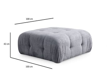 Yvara Sittpuff 100 cm - Grå - Möbler - Stolar & fåtöljer - Pall & puff - Sittpuff