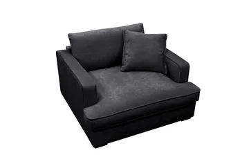 Rossita lyx Extra djup Fåtölj - Trenza 01, Svart Chenille - Möbler - Stolar & fåtöljer - Fåtölj