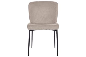 Set med 2 matstolar Ada - Beige, grå, svart - Möbler - Stolar & fåtöljer - Matstol & köksstol