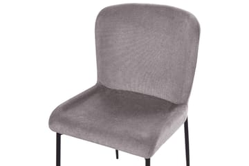 Set med 2 matstolar Ada - Mörkgrå, svart - Möbler - Stolar & fåtöljer - Matstol & köksstol