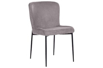 Set med 2 matstolar Ada - Mörkgrå, svart - Möbler - Stolar & fåtöljer - Matstol & köksstol