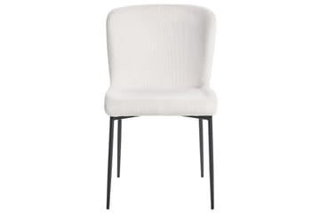 Set med 2 matstolar Ada - Vit, Svart - Möbler - Stolar & fåtöljer - Matstol & köksstol