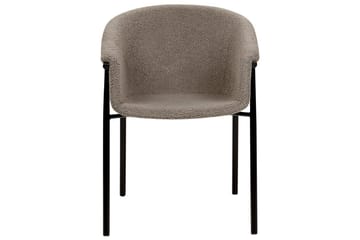 Set med 2 matstolar Ames - Taupe, svart - Möbler - Stolar & fåtöljer - Matstol & köksstol