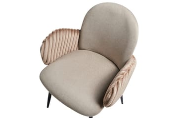Set med 2 matstolar Amity - Beige, svart, brun - Möbler - Stolar & fåtöljer - Matstol & köksstol