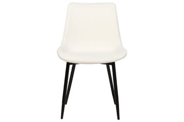Set med 2 matstolar Avilla - Vit, Svart - Möbler - Stolar & fåtöljer - Matstol & köksstol