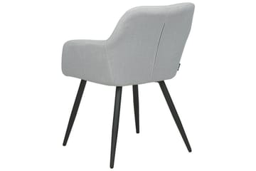 Set med 2 matstolar Casmalia - Grå, svart - Möbler - Stolar & fåtöljer - Matstol & köksstol