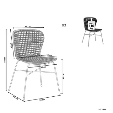 Set med 2 matstolar Elfros - Möbler - Stolar & fåtöljer - Matstol & köksstol