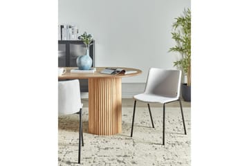 Set med 2 matstolar Esbon - Grå, svart - Möbler - Stolar & fåtöljer - Matstol & köksstol