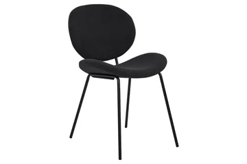 Set med 2 matstolar Luana - Svart/Bouclé - Möbler - Stolar & fåtöljer - Matstol & köksstol