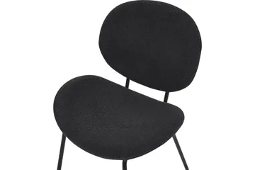 Set med 2 matstolar Luana - Svart/Bouclé - Möbler - Stolar & fåtöljer - Matstol & köksstol